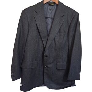 Brooks Brothers Custom Men's 40R Charcoal Wool Suit Blazer/36 x 32 Trousers USA